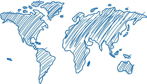 World map - doodle
